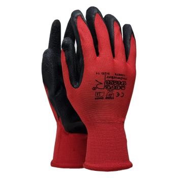 Feinstrick-Handschuhe mit Latexbeschichtung SUPER WORKER Redworker