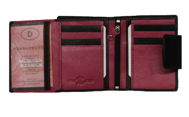 Preview: Kleine Damen Nappa Leder Geldbörse