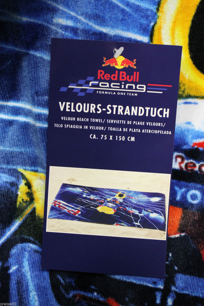 RED Bull Velours Strandtuch